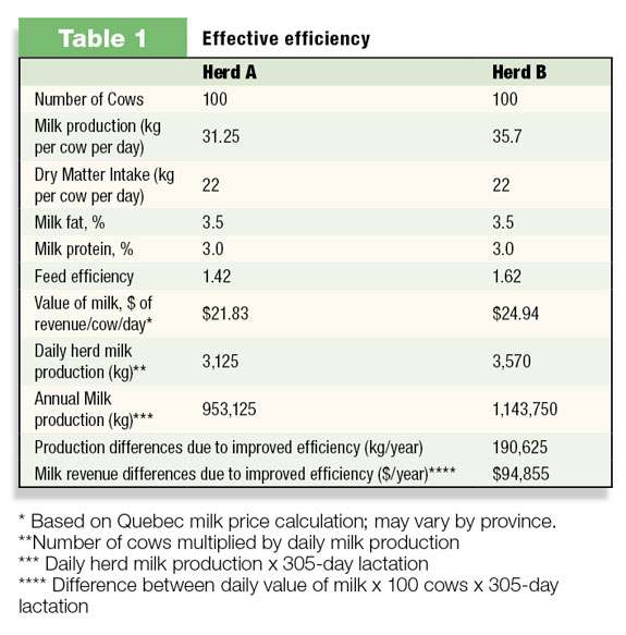 Effective efficiency