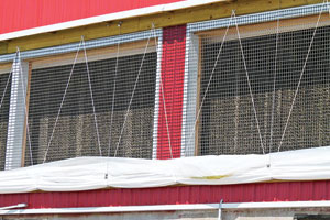 bringing in moist air through cooling cells